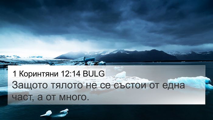 1 Коринтяни 12:14 BULG Bible Verse Image