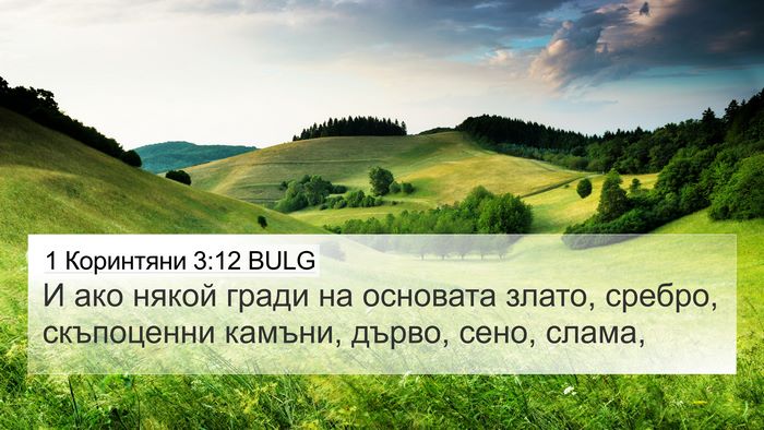 1 Коринтяни 3:12 BULG Bible Verse Image