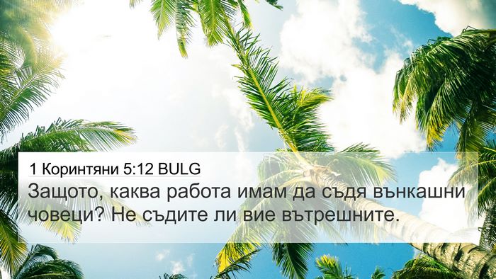 1 Коринтяни 5:12 BULG Bible Verse Image