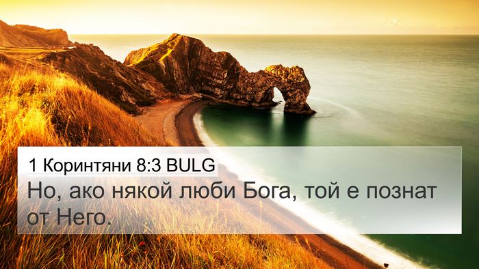 1 Коринтяни 8:3 BULG Bible Verse Image
