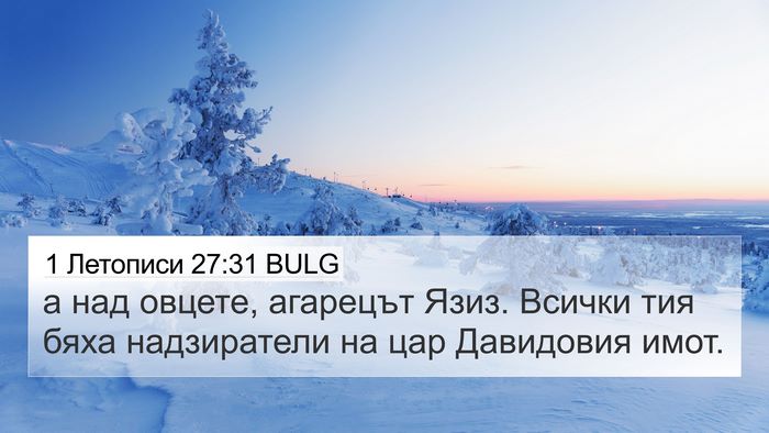 1 Летописи 27:31 BULG 4K Wallpaper - а над овцете, агарецът - 4K Wallpaper Bible Verse