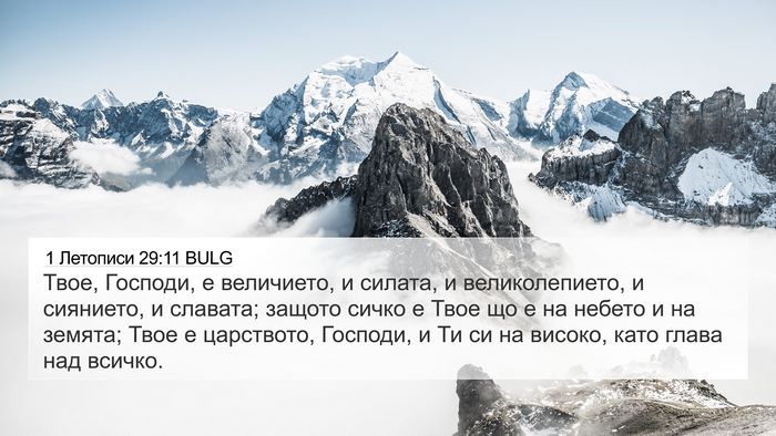 1 Летописи 29:11 BULG Bible Verse Image
