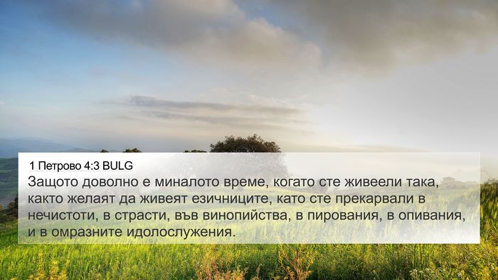 1 Петрово 4:3 BULG Bible Verse Image