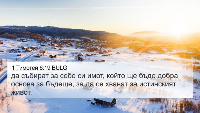 1 Тимотей 6:19 BULG Bible Verse Image