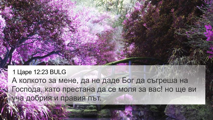 1 Царе 12:23 BULG Bible Verse Image