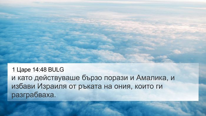 1 Царе 14:48 BULG Bible Verse Image