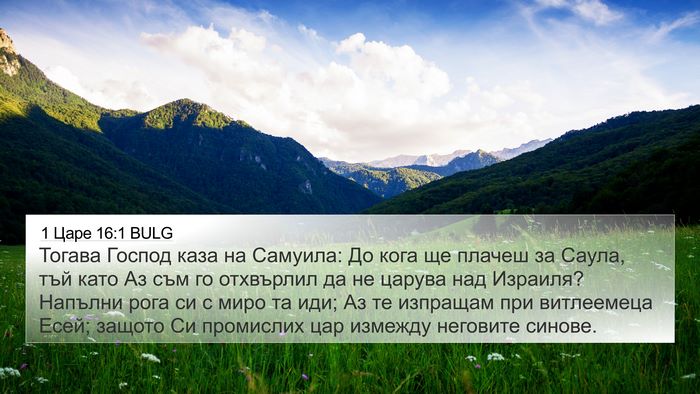 1 Царе 16:1 BULG Bible Verse Image