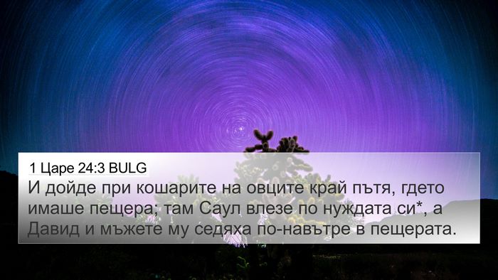 1 Царе 24:3 BULG Bible Verse Image
