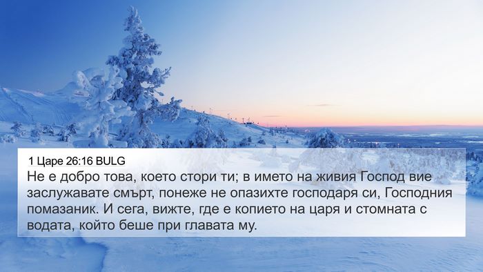 1 Царе 26:16 BULG 4K Wallpaper - Не е добро това, което - 4K Wallpaper Bible Verse