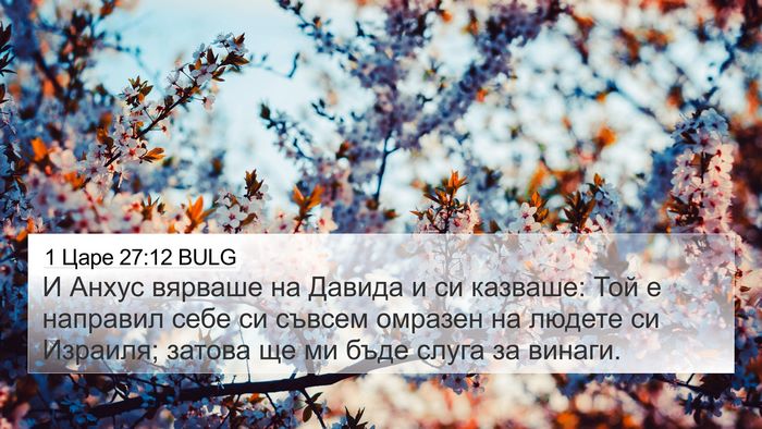 1 Царе 27:12 BULG Bible Verse Image