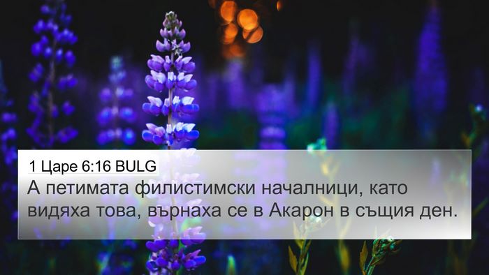 1 Царе 6:16 BULG 4K Wallpaper - А петимата филистимски - 4K Wallpaper Bible Verse