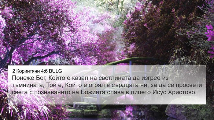 2 Коринтяни 4:6 BULG Bible Verse Image