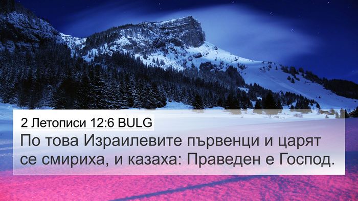 2 Летописи 12:6 BULG Bible Verse Image