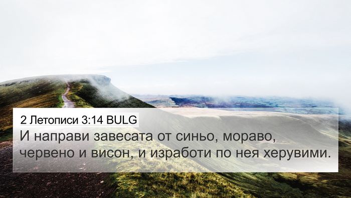 2 Летописи 3:14 BULG Bible Verse Image