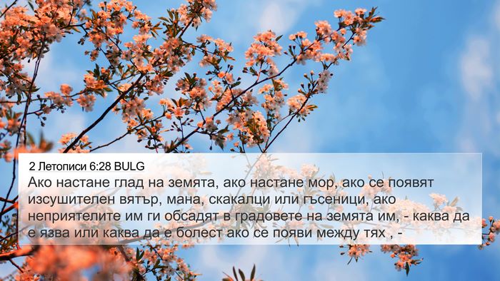 2 Летописи 6:28 BULG Bible Verse Image