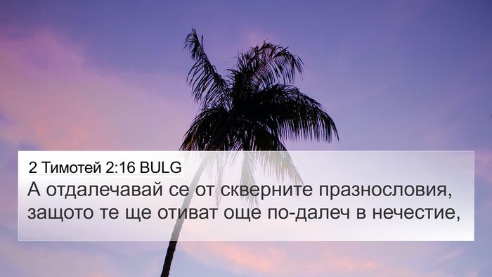 2 Тимотей 2:16 BULG Bible Verse Image