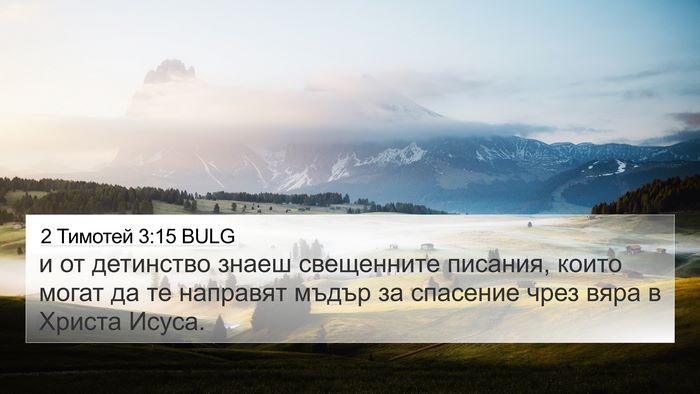 2 Тимотей 3:15 BULG Bible Verse Image