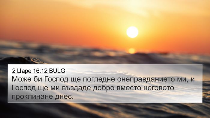 2 Царе 16:12 BULG Bible Verse Image