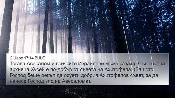 2 Царе 17:14 BULG Bible Verse Image