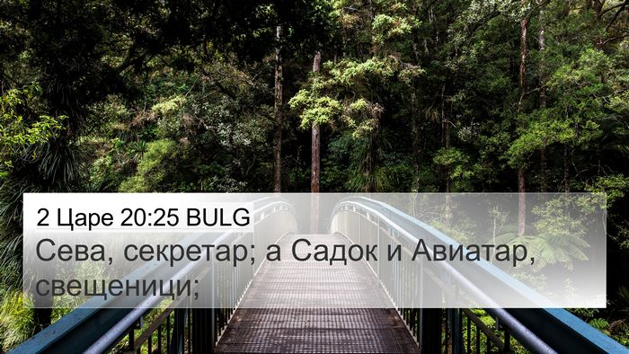 2 Царе 20:25 BULG Bible Verse Image