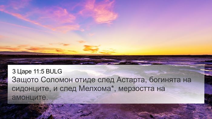 3 Царе 11:5 BULG Bible Verse Image