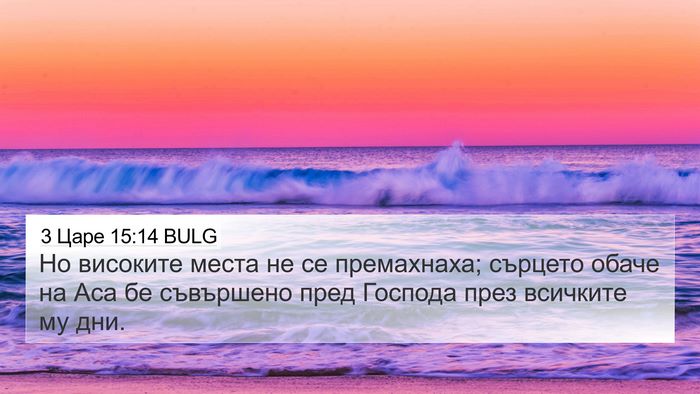 3 Царе 15:14 BULG Bible Verse Image