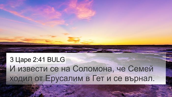 3 Царе 2:41 BULG 4K Wallpaper - И извести се на Соломона, - 4K Wallpaper Bible Verse