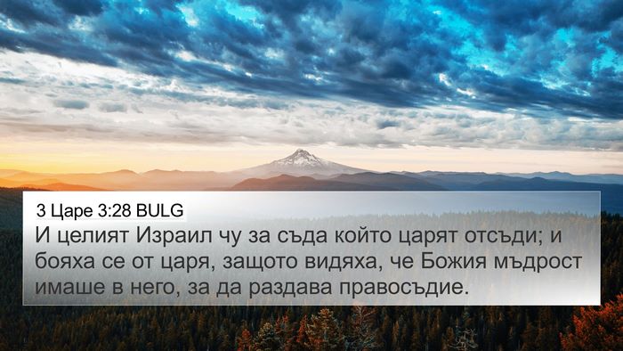 3 Царе 3:28 BULG Bible Verse Image