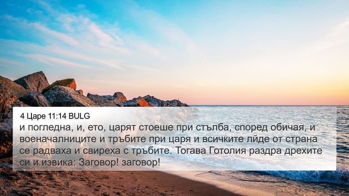 4 Царе 11:14 BULG Bible Verse Image