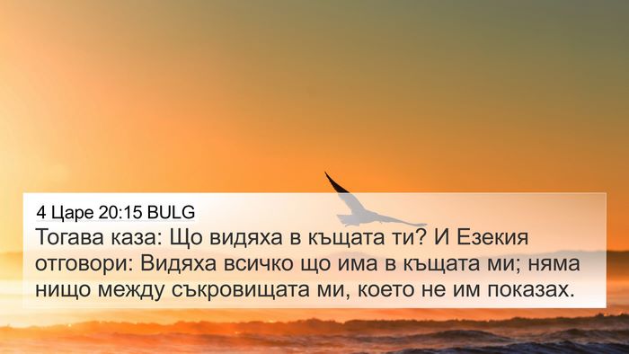4 Царе 20:15 BULG 4K Wallpaper - Тогава каза: Що видяха в - 4K Wallpaper Bible Verse