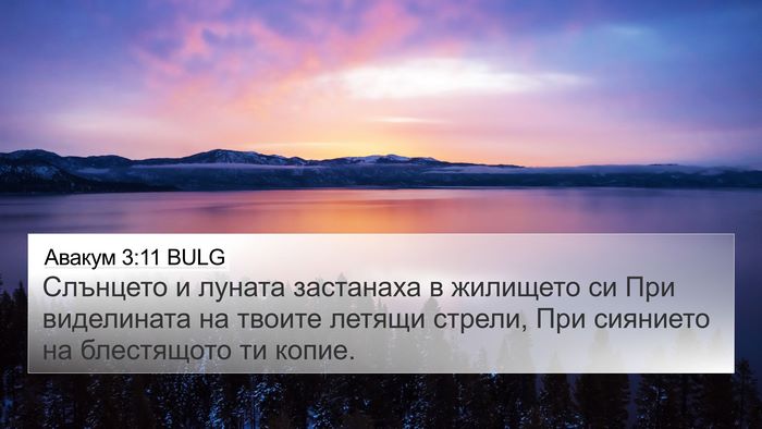 Авакум 3:11 BULG Bible Verse Image