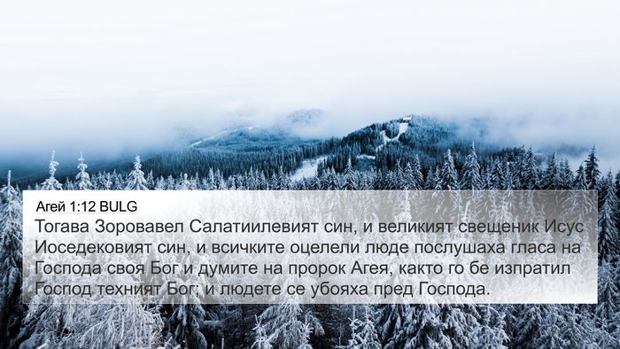 Агей 1:12 BULG Bible Verse Image