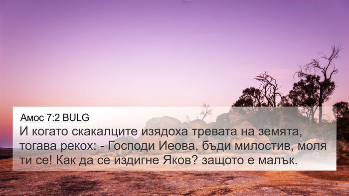 Амос 7:2 BULG Bible Verse Image