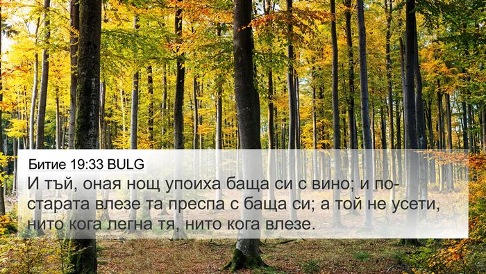 Битие 19:33 BULG 4K Wallpaper - И тъй, оная нощ упоиха баща - 4K Wallpaper Bible Verse