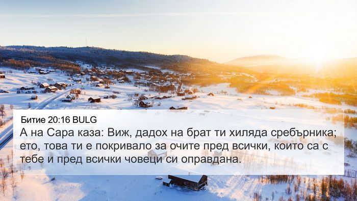 Битие 20:16 BULG Bible Verse Image