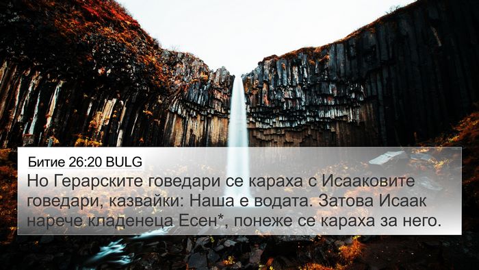 Битие 26:20 BULG Bible Verse Image