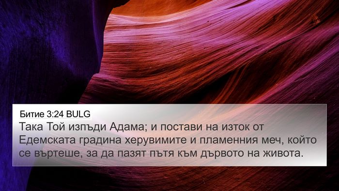 Битие 3:24 BULG Bible Verse Image