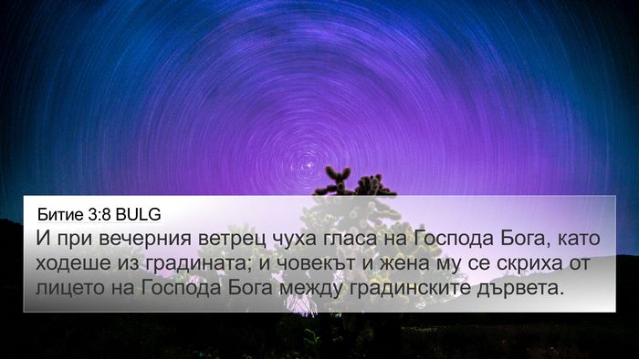 Битие 3:8 BULG Bible Verse Image