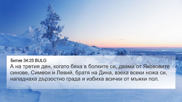 Битие 34:25 BULG Bible Verse Image