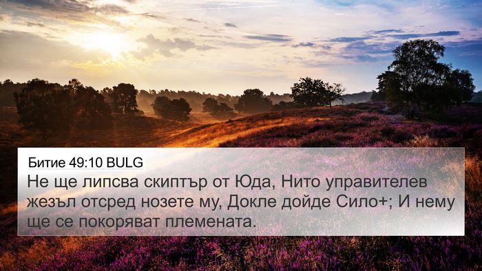 Битие 49:10 BULG Bible Verse Image