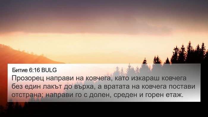 Битие 6:16 BULG Bible Verse Image