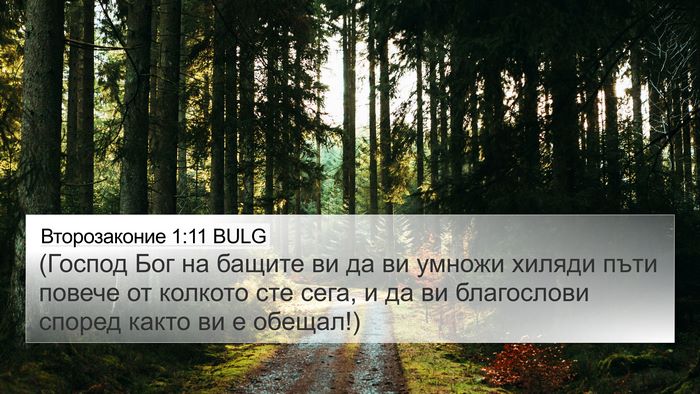 Второзаконие 1:11 BULG 4K Wallpaper - (Господ Бог на бащите ви да - 4K Wallpaper Bible Verse