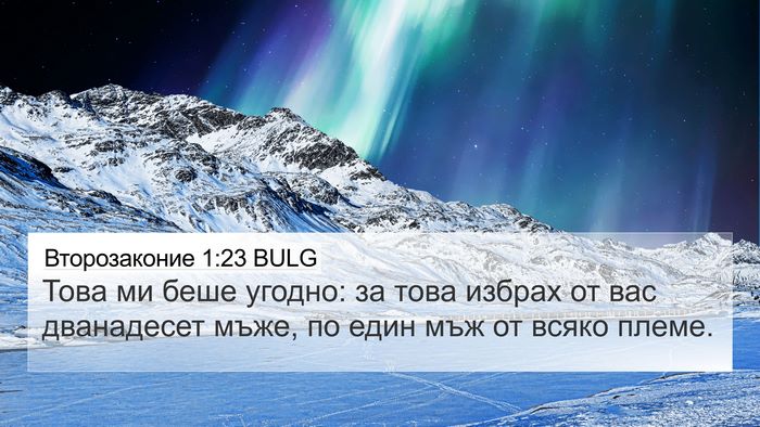Второзаконие 1:23 BULG 4K Wallpaper - Това ми беше угодно: за - 4K Wallpaper Bible Verse