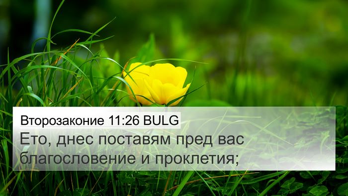 Второзаконие 11:26 BULG Bible Verse Image
