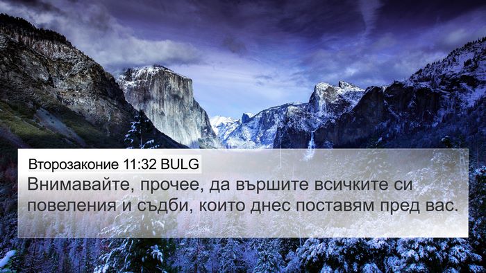 Второзаконие 11:32 BULG Bible Verse Image