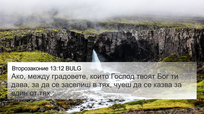 Второзаконие 13:12 BULG Bible Verse Image