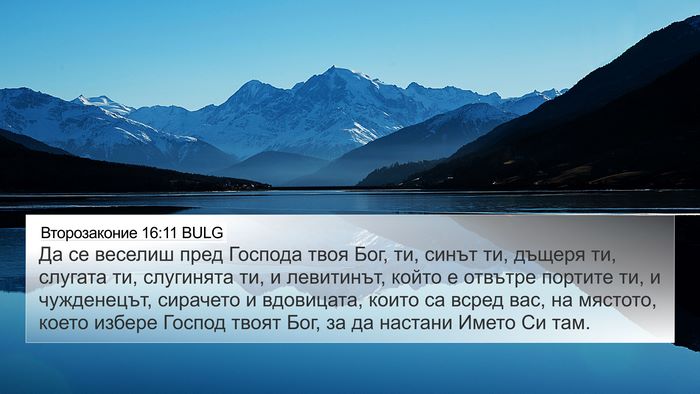 Второзаконие 16:11 BULG Bible Verse Image