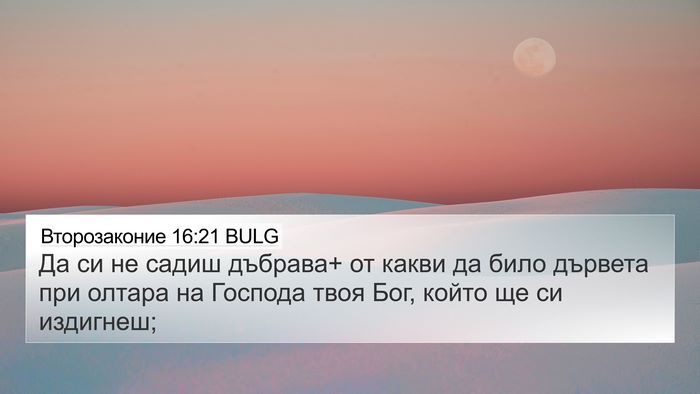 Второзаконие 16:21 BULG Bible Verse Image