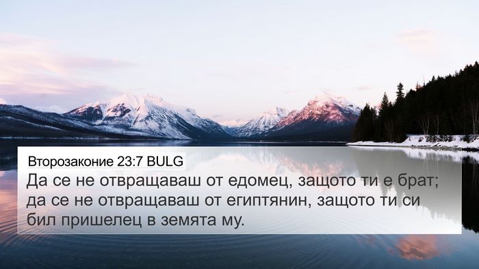 Второзаконие 23:7 BULG Bible Verse Image