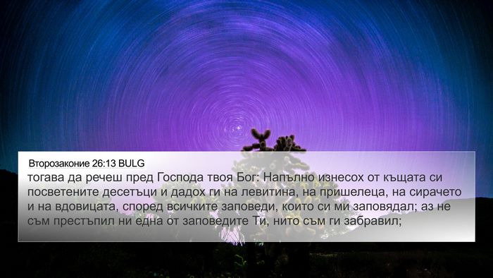 Второзаконие 26:13 BULG 4K Wallpaper - тогава да речеш пред - 4K Wallpaper Bible Verse